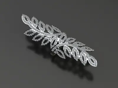 Leafy Luxury ring 3D print model