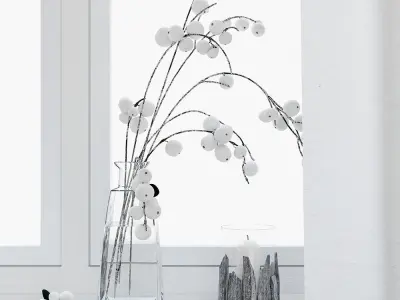 Decoration Set - Livingroom 04 3D model