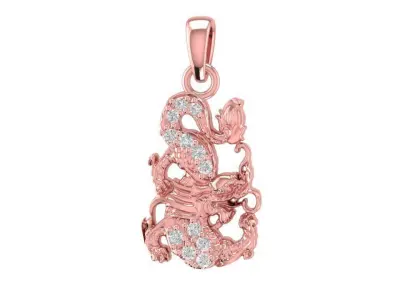 Luxury Dragon Pendant for Women 3017 3D print model