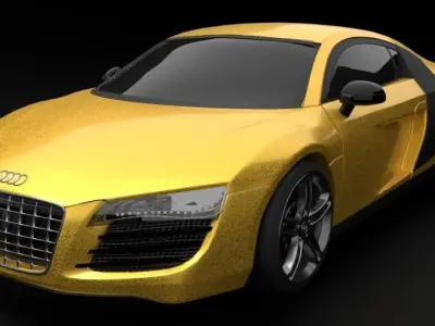 Audi R8 car Low-poly 3D model
