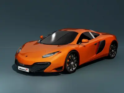 McLaren NewQue  Concept Low-poly 3D model