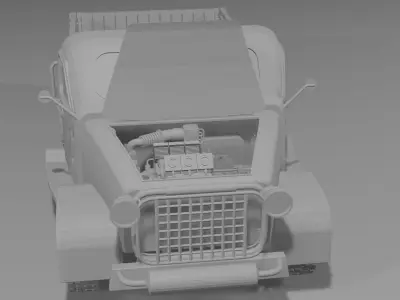 Soviet truck VAZ 3D model