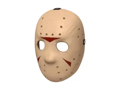 Hockey Mask Low-poly 3D model
