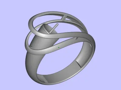 Pearl Ring 3D print model