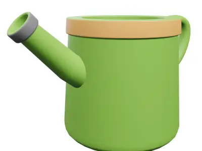 Watering Can Low-poly 3D model