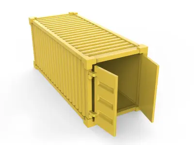 Container shipping 3D print model