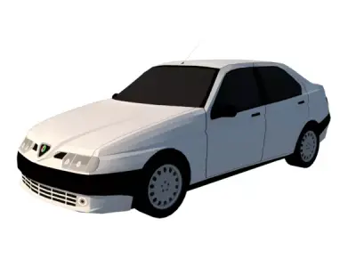 ALFA ROMEO 146 2 0 TI 1998 BLACK Low-poly 3D model