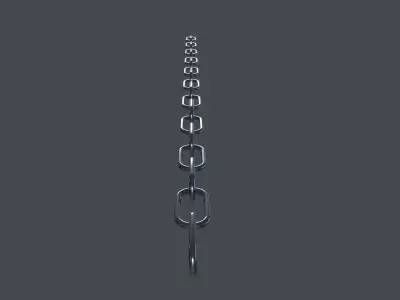 Chain 3D Model Low-poly 3D model