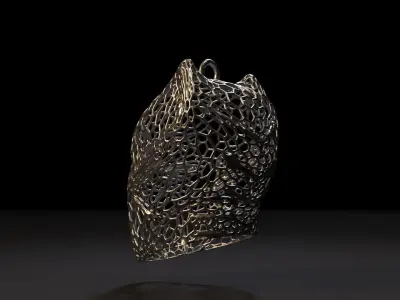 Black Panther Christmas tree decoration 3D print model