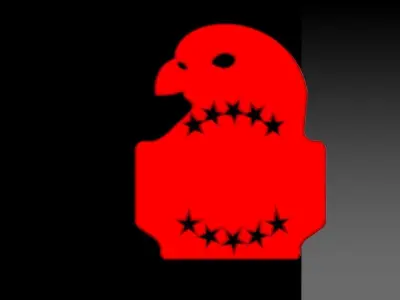 Eagle Pin Free 3D model