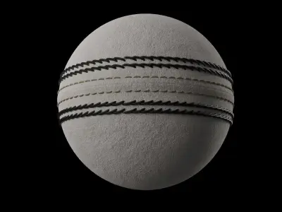 Cricket Ball White 3D model