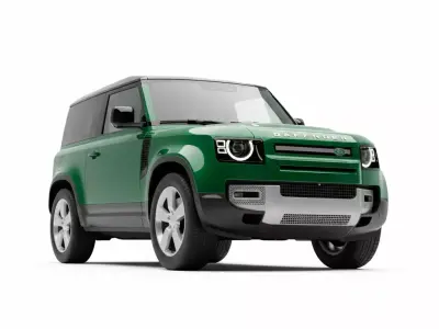 Modern Compact Off Road SUV Low-poly 3D model
