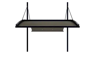 Motorized Pergola 6a damaged painted steel 3D model