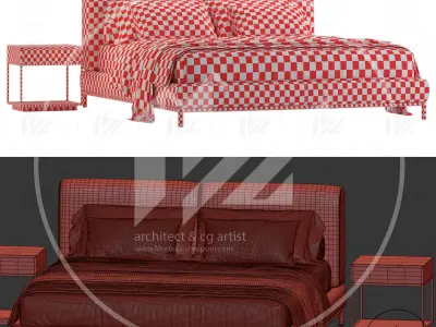 Domkapa Margot Bed No2 3D model
