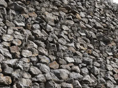 Ultra realistic Decorative Castle Wall 3D model