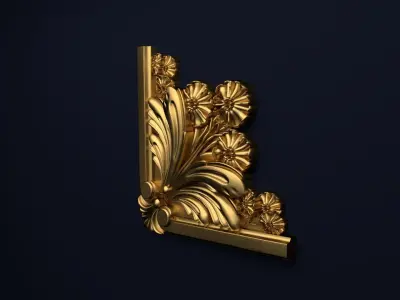 Classic decor ornament v-3D model14 3D model