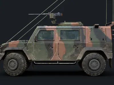 Iveco LMV Lince  Low-poly 3D model