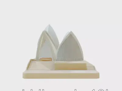 Sydney Opera House Architectural Model Low-poly 3D model