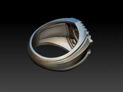 Slytherin House Ring 3D print model