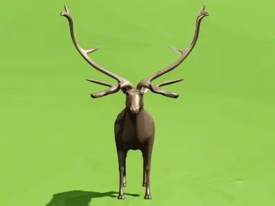 Deer 3D model Low-poly 3D model purchase