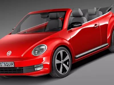 Volkswagen Beetle Convertible 2013 3D model