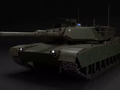 M1E1 Abrams 3D model