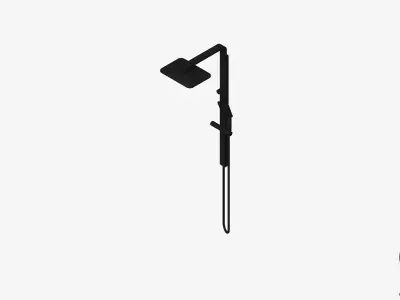Shower - Twin - Luxury - XY Orli Low-poly 3D model