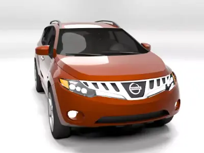 NISSAN MURANO 2009 LOWPOLY Low-poly 3D model