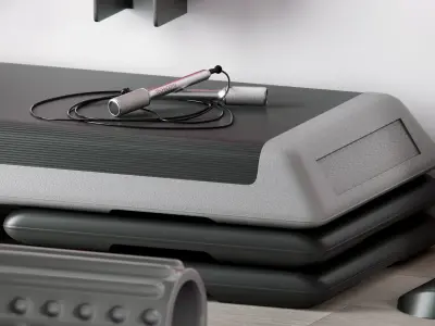 Excellent fitness set 3D model