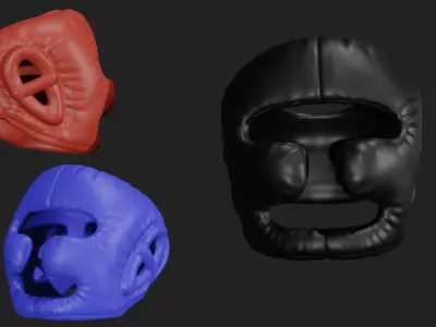 Boxing Headgear Low-poly 3D model