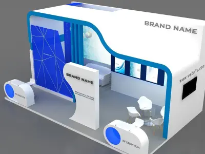 3d model exhibition booth 3D model get