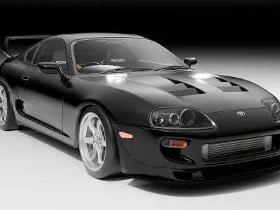 Realistic 3D Model of a Toyota Supra MK 4 3D model