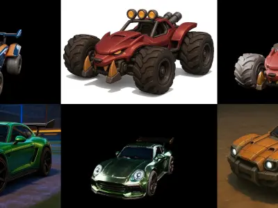 Gt one Car bundle 9 pack 100 glb 3D model