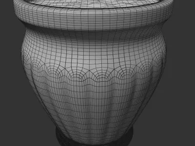 Marble Vase Free low-poly 3D model