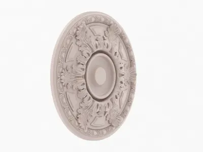 Classic Ceiling Medallion 34 3D model