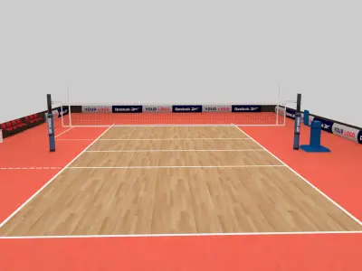 Volleyball Court 3D model