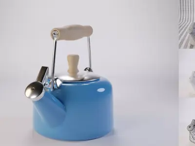 Chantal Sven Tea Kettle Low-poly 3D model