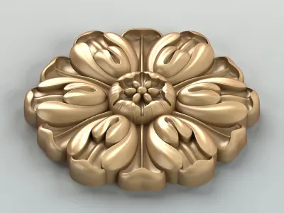 Round rosette 028 3D model