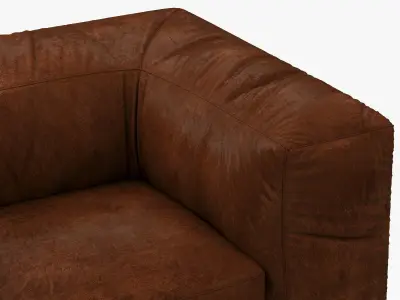 Restoration Hardware Fulham Leather Chair 3D model