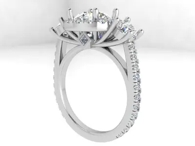 Round Halo Ring 3508 3D print model