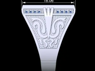 Ki men Lux Ring Free 3D print model