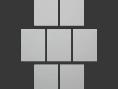 Set of Books Low-poly 3D model