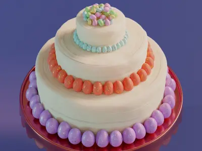 Easter Cake 3D model