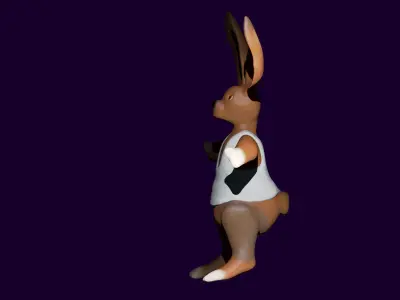 sport rabbit 3D model