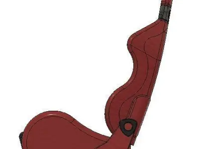 1to24 RC Race Seat  1 to 24 -  3D print model 3D print model