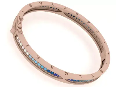 Luxury Bracelet - Bangle 0049 - 3 size 3D print model