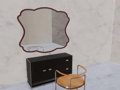 Fancy Wall Mirror Collection Free 3D model