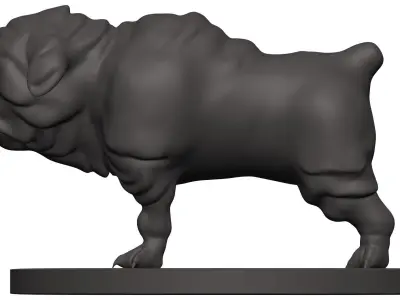 Bulldog pug 3D model