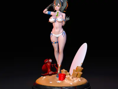 Zhu Yuan from ZZZ Figure Fanart 3D print model