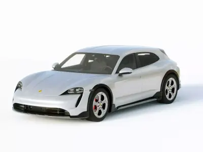 Porsche Taycan 4S Cross Turismo 2021 3D model